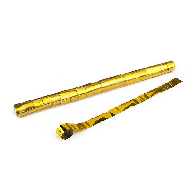 Magic FX Metallic Stadium Luftschlangen 20m x 2.5cm Gold Beutel