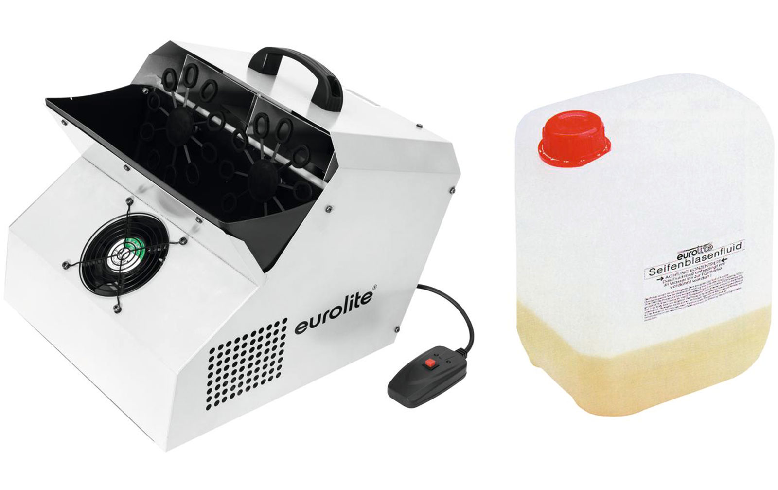 Eurolite Set SD-201 DMX Seifenblasenmaschine + Seifenblasenkonzentrat für 5l