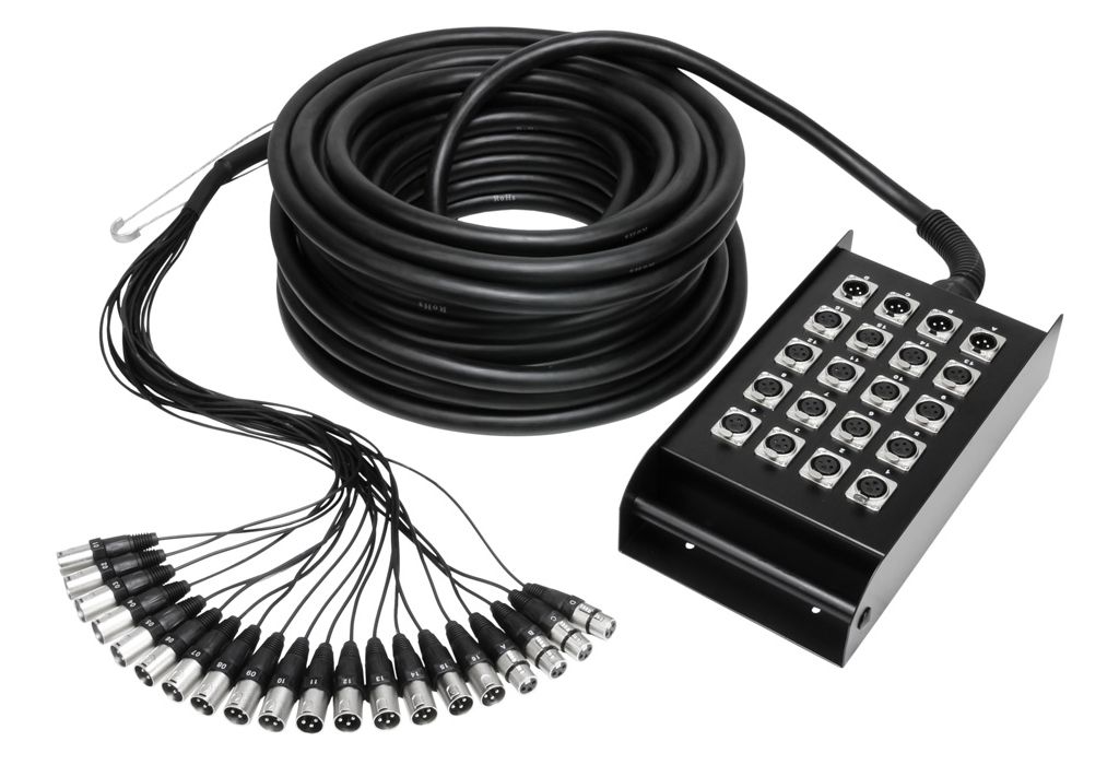 Adam Hall K 20 C 30 - Multicore mit Stagebox 16/4 30 m