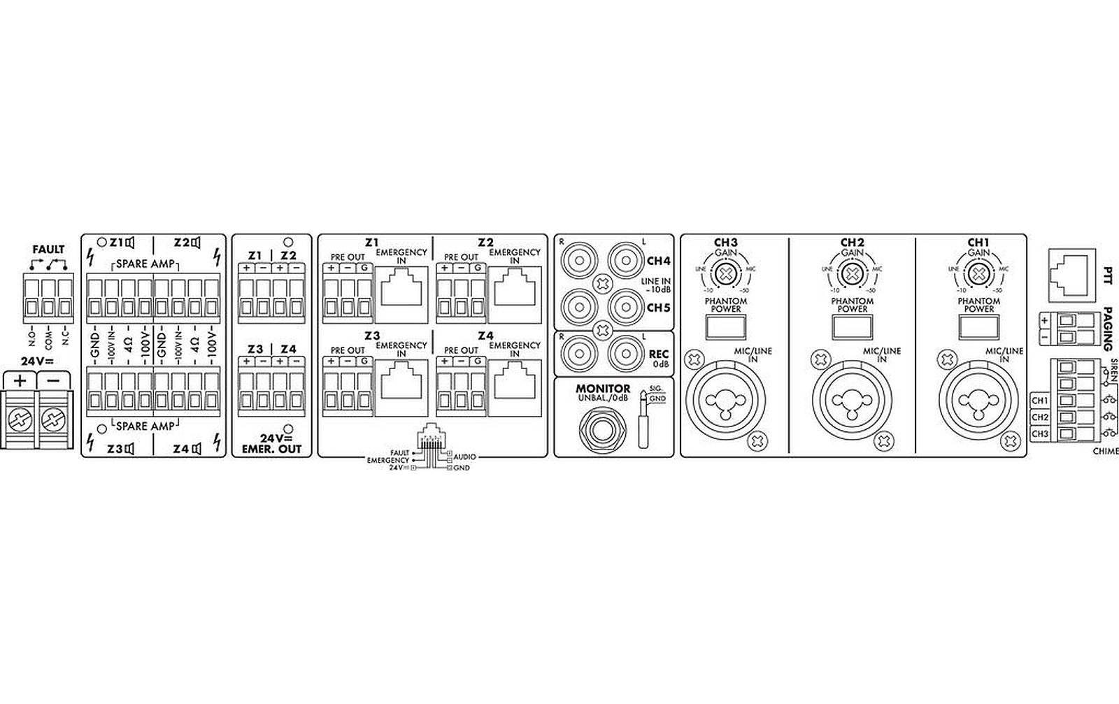 Monacor PA-40120 ELA-Verstärker