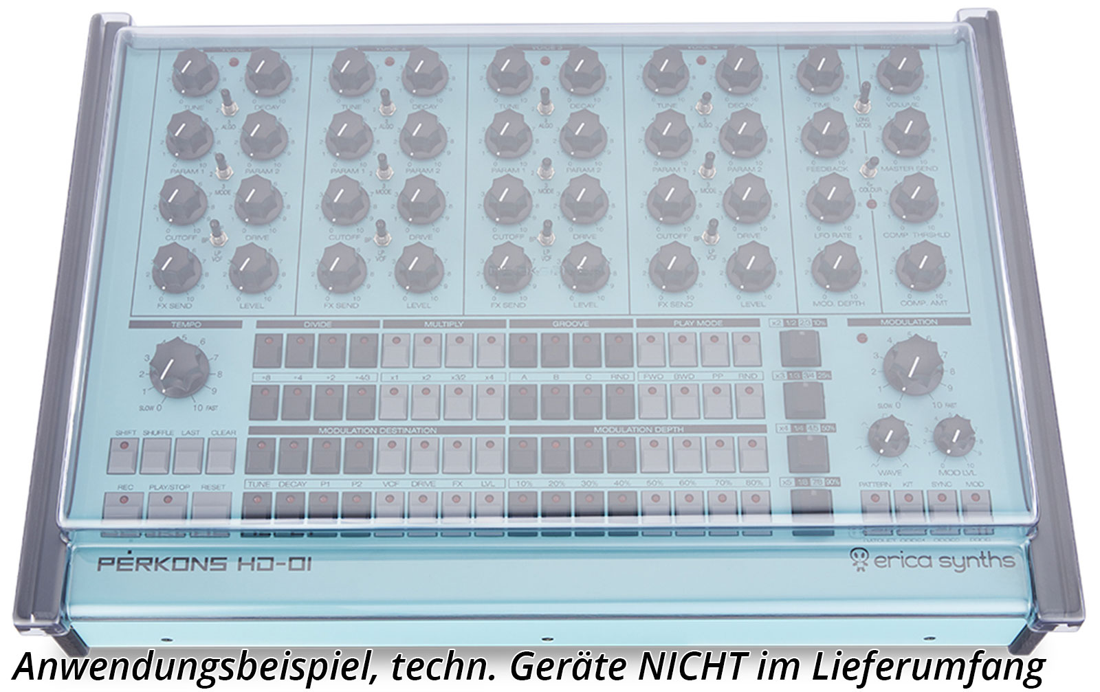 Decksaver Erica Synths Perkons HD-01 Staubschutzabdeckung