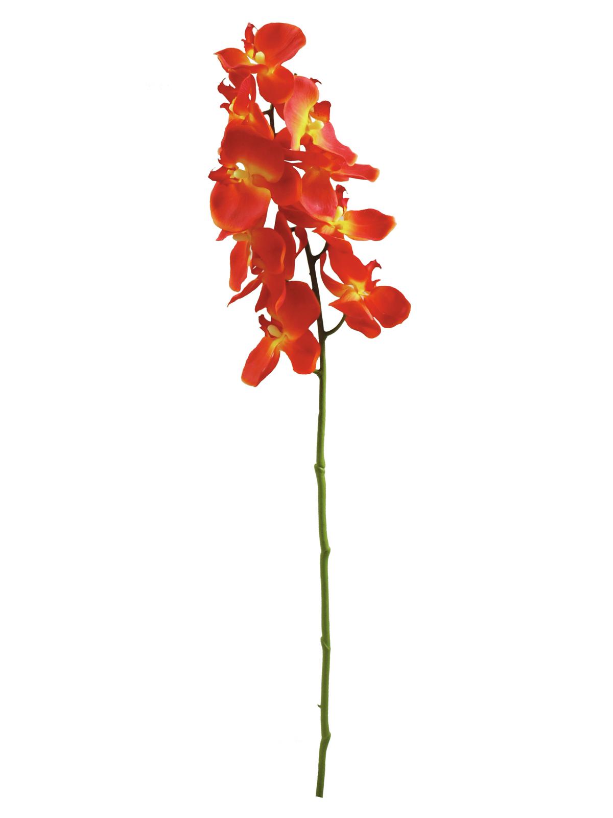 Europalms Orchideenzweig, orange, 70cm, Kunststoffpflanze