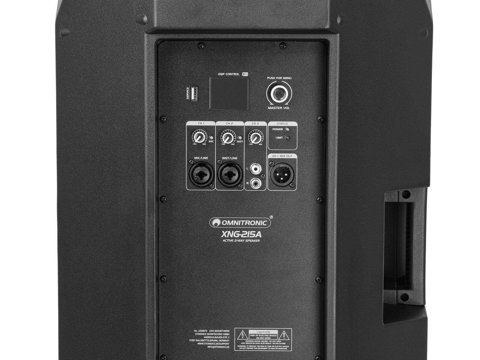 Omnitronic XNG-215A 2-Wege Lautsprecher, aktiv, DSP