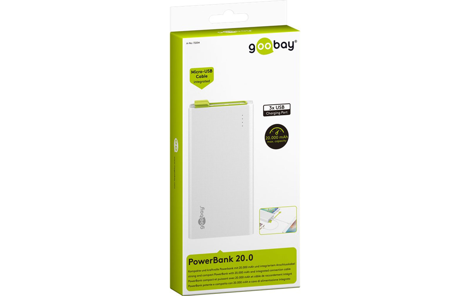 Goobay Powerbank 20.0 (20.000 mAh)
