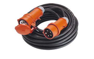 CEE 32A Verlängerungskabel, 20m , 5 x 4,0 mm² H07RN-F