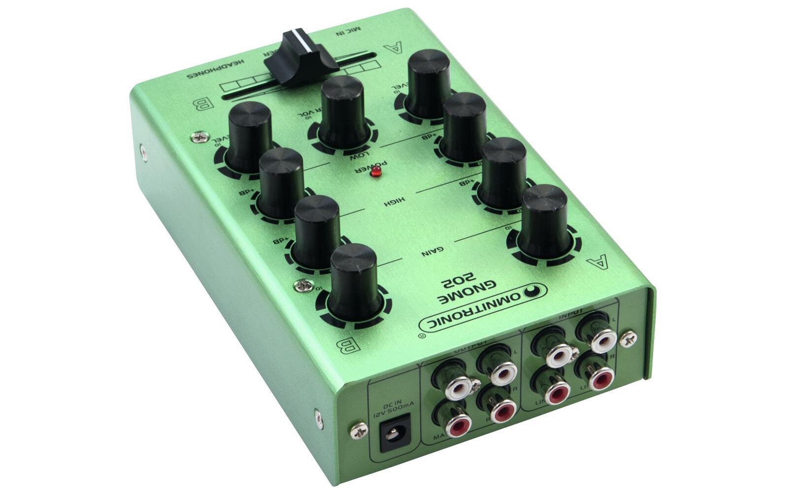Omnitronic GNOME-202 Mini-Mixer grün