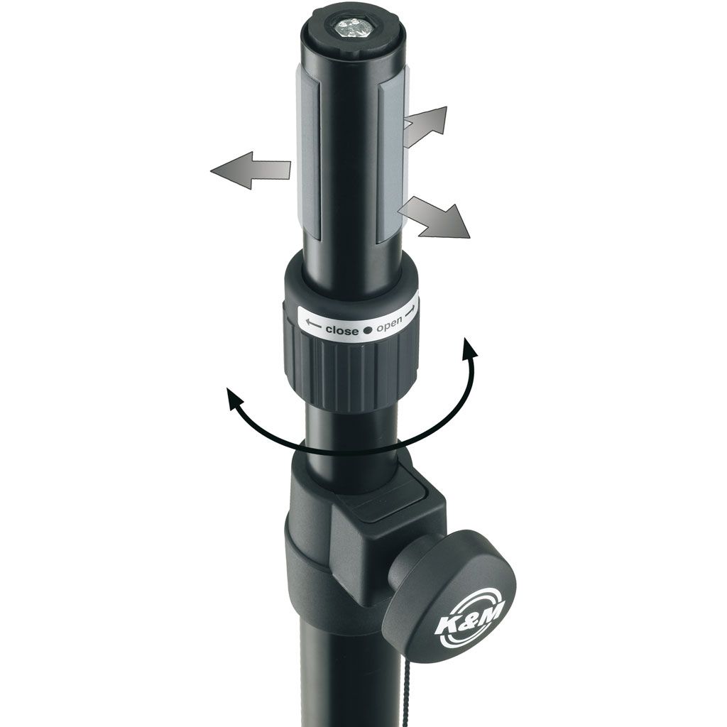 K&M 21366 Distanzrohr »Ring Lock«, schwarz