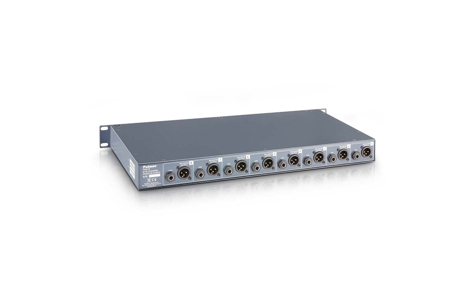 Palmer PAN 16 - 19" DI-Box 8 Kanal passiv