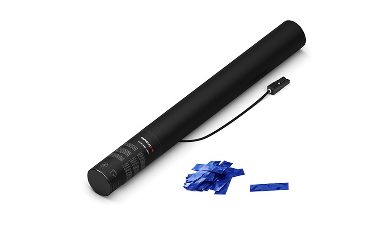 Magic FX Elektrische Konfetti Kanone 50cm Blau Metallic