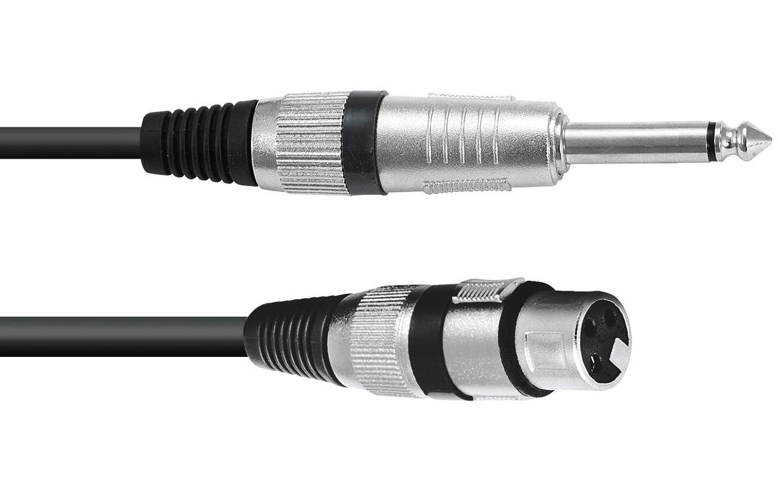 Omnitronic Adapterkabel  XLR (F) / Klinke mono 0,9m schwarz