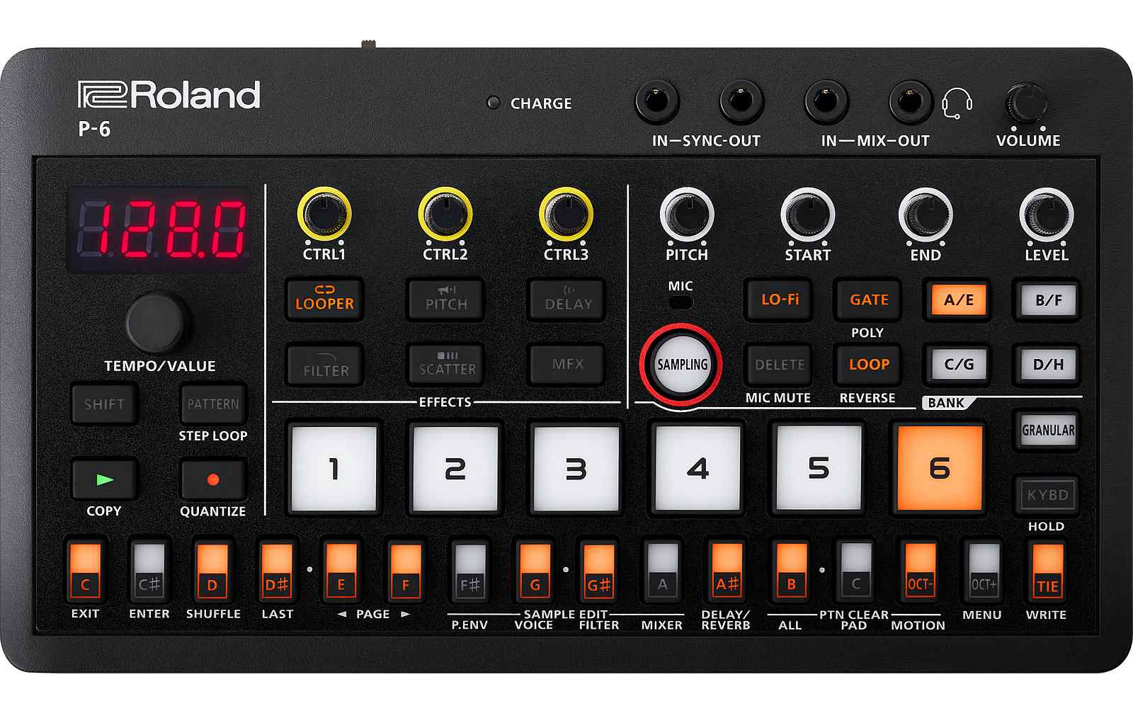 Roland AIRA Compact P-6 Creative Sampler