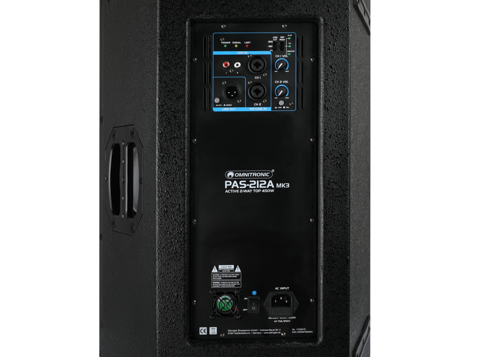 Omnitronic PAS-212A MK3 2-Wege-Top, aktiv, DSP