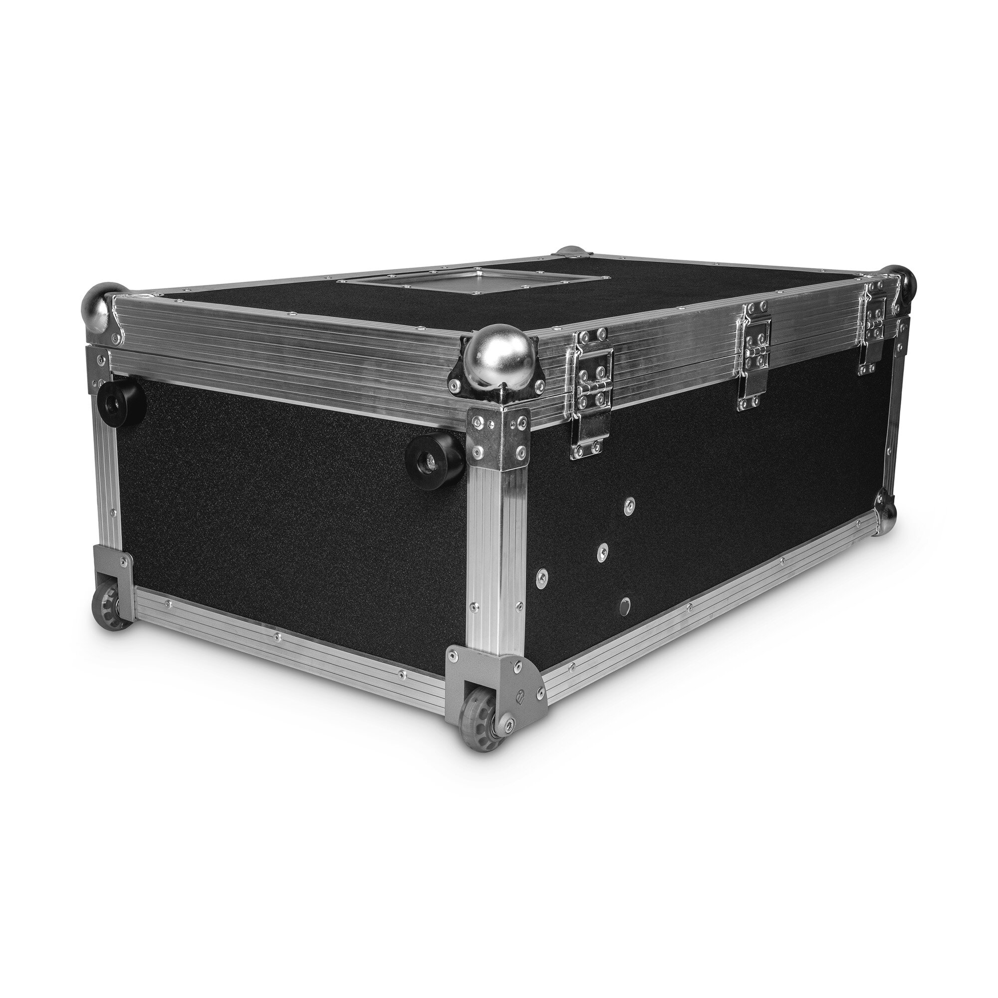 Adam Hall 37601 S Eckeinbaurolle mit 48 mm-Rad in Alu-Druckgussgehäuse, gekröpft
