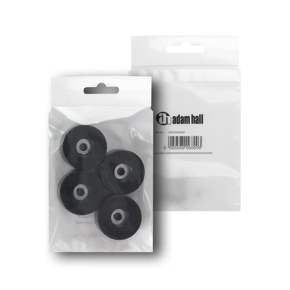 Adam Hall 4909 M4 AH - 4er Set Gummifuß 38 x 20 mm im Beutel