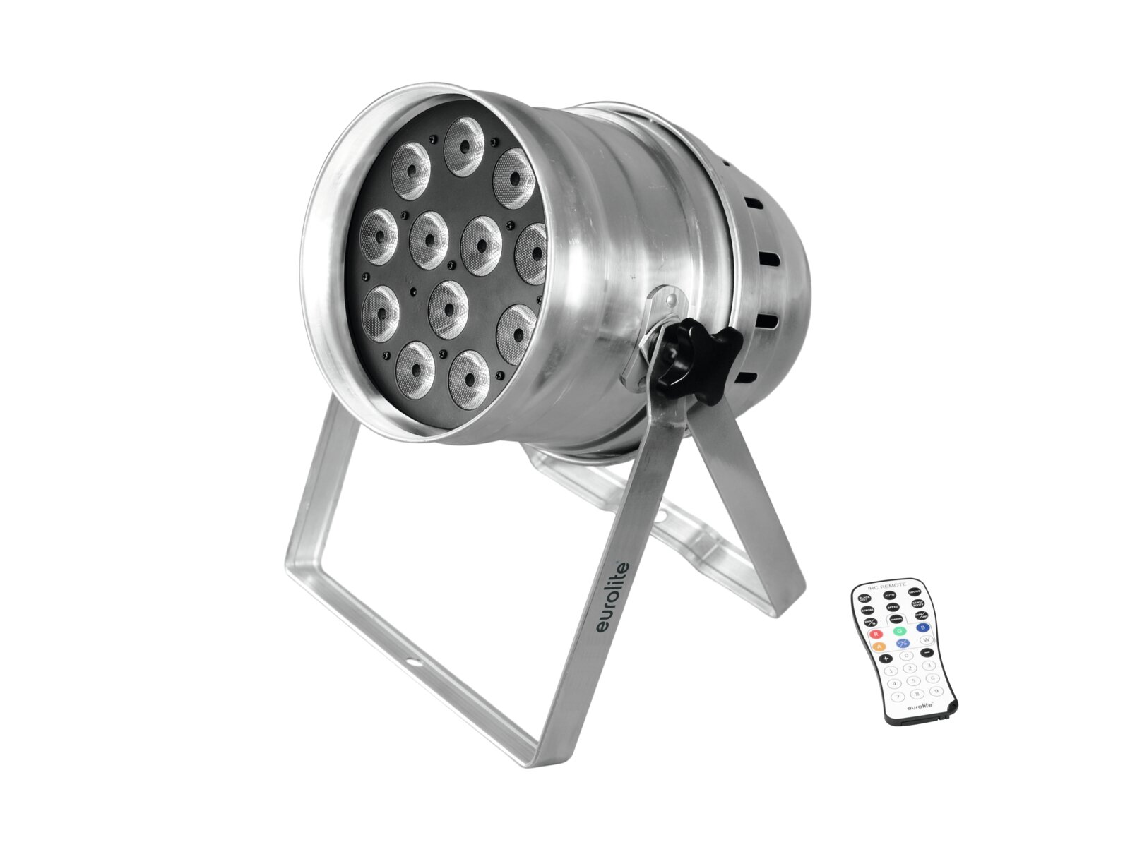 Eurolite LED PAR-64 QCL 12x8W Floor sil