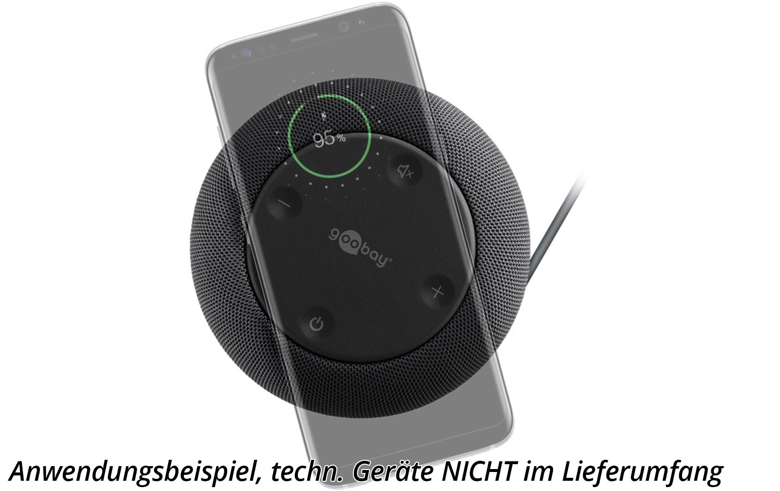 Goobay USB-C 12 in 1 Multiport Dock mit Wireless Fast Charging, Power Delivery 100 W & Multimedia-Lautsprecher