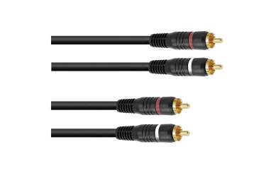 Omnitronic Cinch Kabel 2 x 2 0,3m