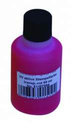 Eurolite UV-aktive Stempelfarbe, transp.rot, 50ml