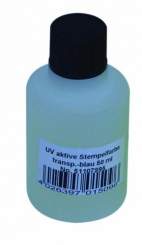 Eurolite UV-aktive Stempelfarbe, transp.blau, 50ml