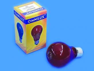 Omnilux A19 230V/25W E-27 rot