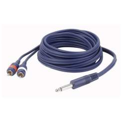 DAP FL 333 / mono Jack > 2 RCA Male L/R, 3m