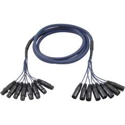 DAP Studiosnake  8 Way XLR Male to XLR Female 3m