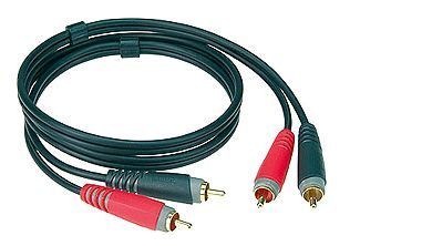 Klotz 2x Cinch Stecker - 2x Cinch Stecker, AT-CC,  1m