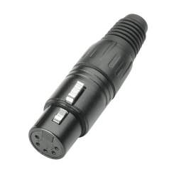Adam Hall 7885 XLR Stecker female 5-Pol schwarz