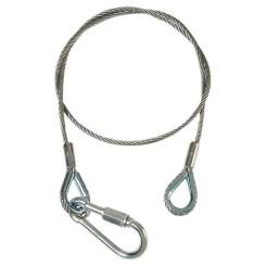 Adam Hall 5mm Sicherungsseil 1,0m, Notkettenglied - 45Kg