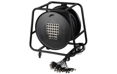 Adam Hall K 32 C 50 D Multicore auf Trommel mit Stagebox 24/8 50 m