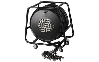 Adam Hall K 40 C 50 D Multicore auf Trommel mit Stagebox 32/8 50 m
