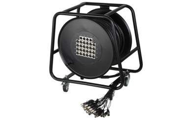 Adam Hall K 28 C 30 D Multicore auf Trommel mit Stagebox 24/4 30 m