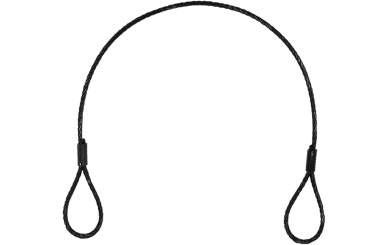 Eurolite Stahlseil (SC) 400x3mm schwarz