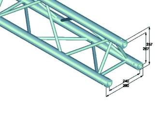 Alutruss TRILOCK E-GL33 4500 3-Punkt-Traverse