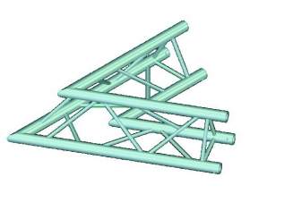 Alutruss TRILOCK E-GL33 C-20 2-Weg-Ecke 60°