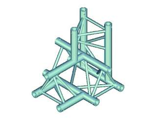 Alutruss TRILOCK E-GL33 T-42 4-Weg-Stück