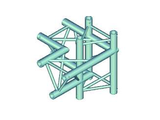 Alutruss TRILOCK E-GL33 C-44 4-Weg-Stück links