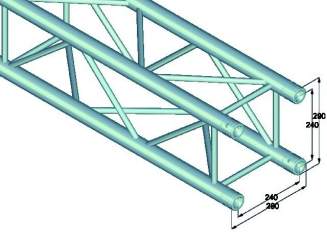 Alutruss QUADLOCK QL-ET34-500 4-Punkt-Traverse