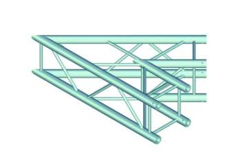 Alutruss QUADLOCK QL-ET34 C-19 2-Wege-Ecke 45°