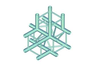 Alutruss QUADLOCK QL-ET34 T-42 4-Wege-T-Stück