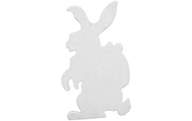 Europalms Silhouette Osterhase, weiß,  60cm