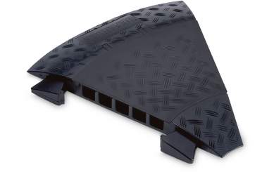 Adam Hall 85310BLK Defender MIDI C BLK - 45° Biegung für Kabelbrücken 5 Kanäle, schwarz